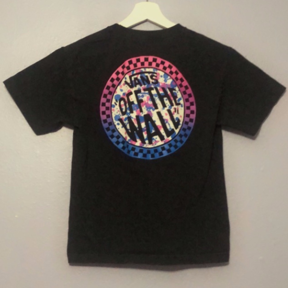 paint splatter logo t-shirt